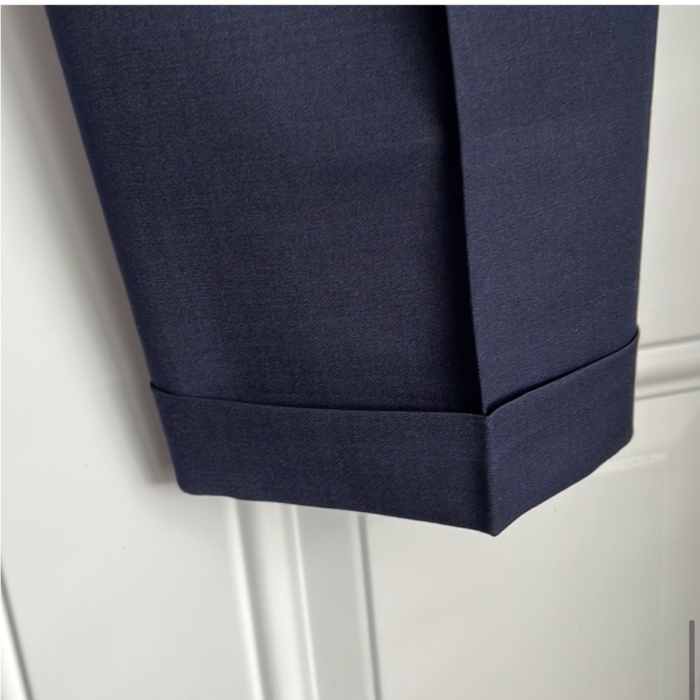Men's Big & Tall Dress Slacks Navy Blue 44 x 34 - Picture 6 of 8